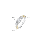 Classic Triple Zirconia Ring