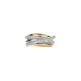 Zirconia Bicolor Crossover Ring - M model