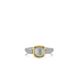 Light Grey Cushion Ring