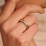 Zirconia Crossover Ring