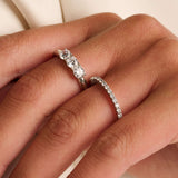 Classic Triple Zirconia Ring