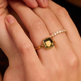 Khaki Cushion Ring