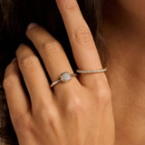 Zirconia Cushion Ring