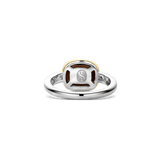 Smokey Brown Zirconia Cushion Ring