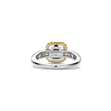 Grey Zirconia Cushion Ring