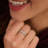 Contrast Zirconia Ring