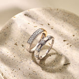 Contrast Zirconia Ring