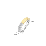 Contrast Zirconia Ring