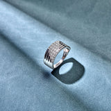 Stardust Zirconia Layered Ring - L model