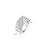 Stardust Zirconia Layered Ring - L model