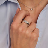 Stardust Zirconia Layered Ring - M model