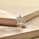 Stardust Zirconia Layered Ring - M model