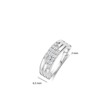 Stardust Zirconia Layered Ring - M model