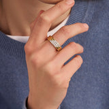 Stardust Zirconia Layered Ring - M model