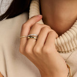 Asymmetric Open Zirconia Ring