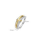 Contrast Knot Zirconia Ring