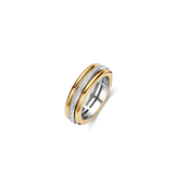 Triple Open Band Zirconia Ring Gold Vermeil