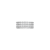 Layered Round Zirconia Ring Silver