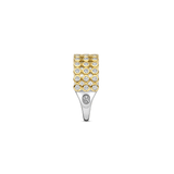 Layered Round Zirconia Ring