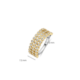 Layered Round Zirconia Ring