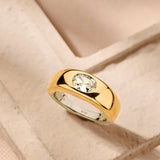 Bold Oval Zirconia Ring