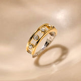 Open Circle Zirconia Ring