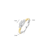 Classic Triple Zirconia Ring