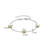 Bicolor Cross Bracelet