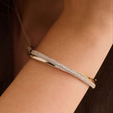 Zirconia Crossover Bangle