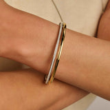 Zirconia Double Bangle