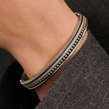 Structure Bangle Silver