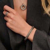 Structure Bangle Silver