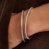 Classic Zirkonia Bangle Silver