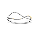 Organic Open Zirconia Bangle