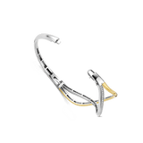 Organic Open Zirconia Bangle