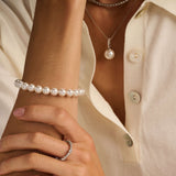 Icon Pearl Bracelet Silver