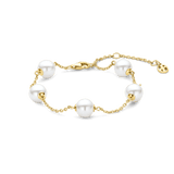 Pearl Charm Bracelet Gold Vermeil
