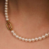 Pearl Necklace with chain