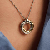 Zirconia Circle Necklace