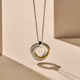Zirconia Circle Necklace