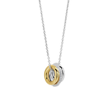 Triple Circle Zirconia Necklace