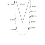 Cross Connected Charm Necklace