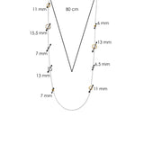 Pearl Cushion Charm Necklace
