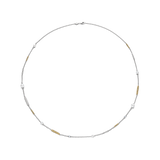 Structure Pearl Charm Necklace