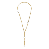 Y-shape Connected Zirconia Pearl Necklace