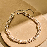 Classic Double Pearl Necklace