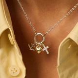 Love Faith Hope Charm Necklace