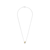 Bold Zirconia Crossover Necklace