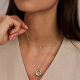 Layered Zirconia Necklace