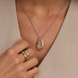 Organic Zirconia Necklace